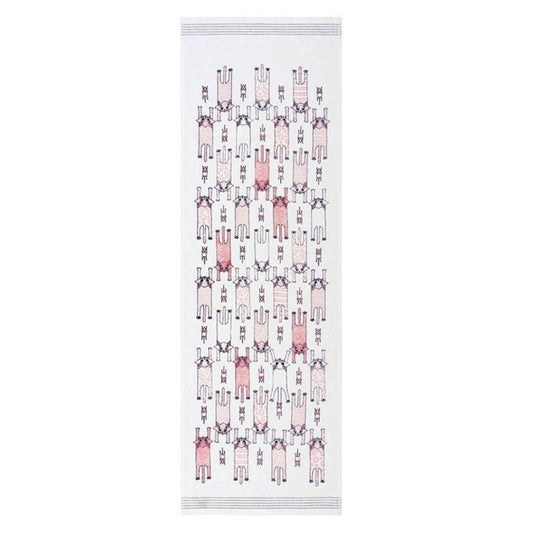 Pink Cats Tea Towel