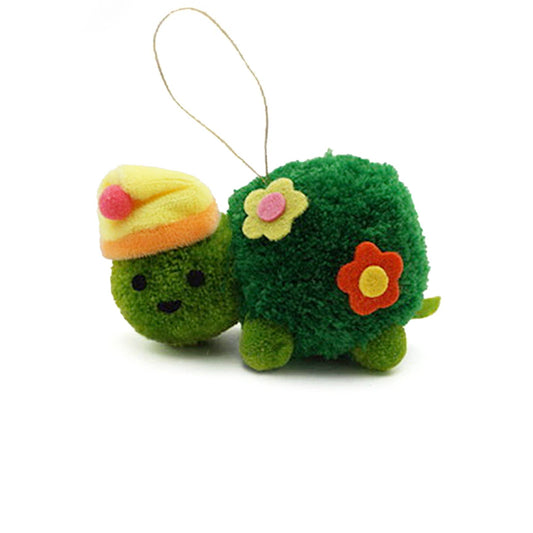 Sleepy Turtle Pom Pom Ornament | Lucky Horse Press (NJ)