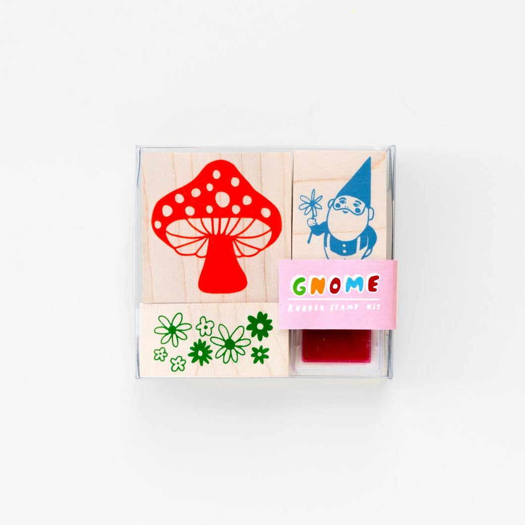 Gnome and Mushroom Stamp Kit | Yellow Owl Workshop (CA)
