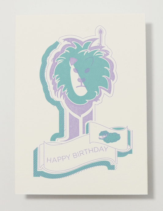 Happy Birthday Leo the Lion Card