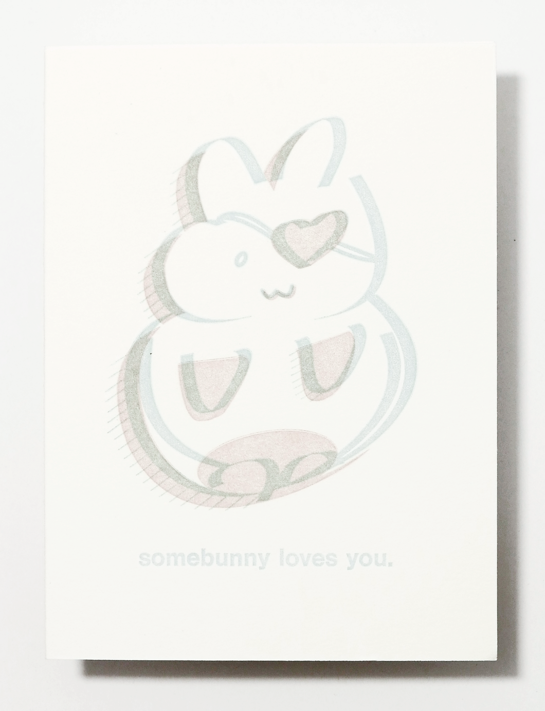 Somebunny Loves You Letterpress Card