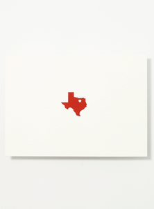 Heart of Texas Letterpress Postcard