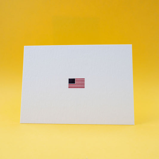 America Flag Letterpress Postcard | We Are 1976 (TX)