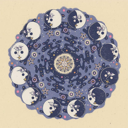 Moon Phases Screen Print | Daria Tessler (OR)