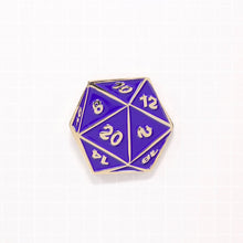 Load image into Gallery viewer, D20 Dice Enamel Pin | 1980 Who
