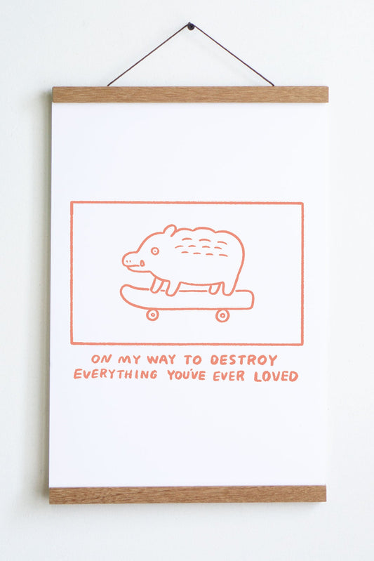 On My Way Art Print | Satoshi Kurosaki
