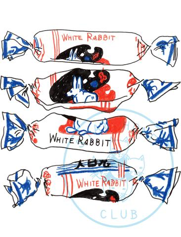 White Rabbit Art Print| Liana Jegers