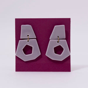 Porcelain Geometric Earrings