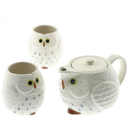 Yuki Fukuro Snow Owl Tea Set