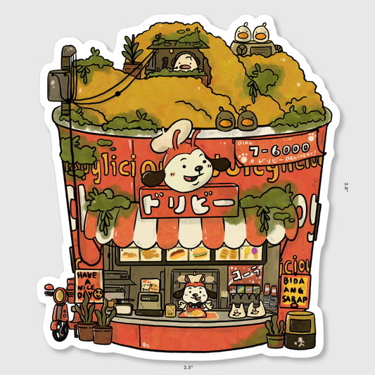 Jollibee Chicken Bucket Shop Vinyl Sticker | Sushiboiiiyy (Canada)