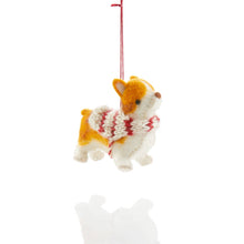 Load image into Gallery viewer, Corgi Felted Wool Ornament
