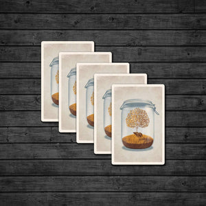 Bear Mason Jar Postcard | DKNG Studios (CA)