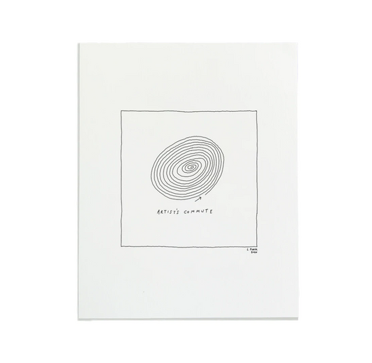 Artist's Commute Letterpress Print | Liana Finck (NY)