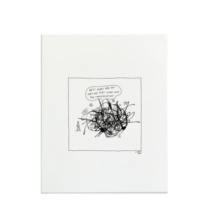 Join the Conversation Letterpress Print | Liana Finck (NY)
