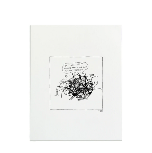 Join the Conversation Letterpress Print | Liana Finck (NY)