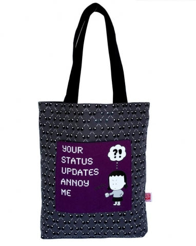 Status Update Tote | Angry Little Girls