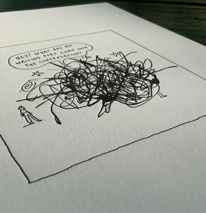 Join the Conversation Letterpress Print | Liana Finck (NY)