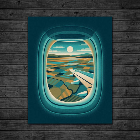 Window Seat Series Screenprint | Farmland | DKNG Studios (CA)