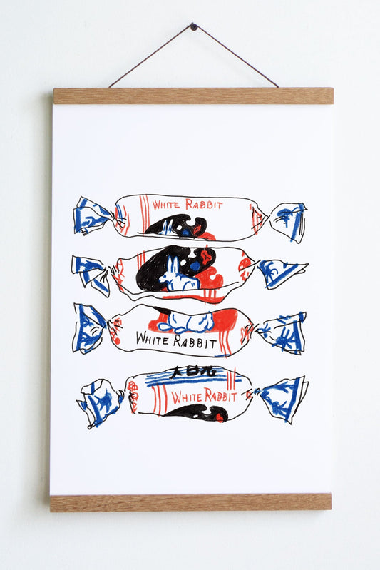 White Rabbit Art Print| Liana Jegers