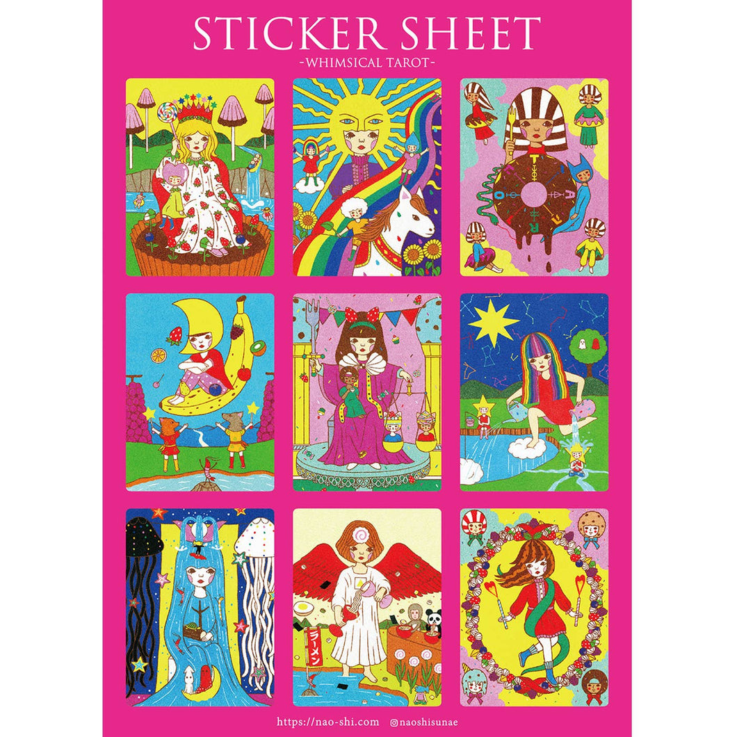 TAROT Pink Sticker Sheet | Naoshi (CA)