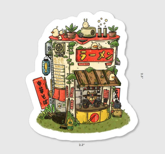 Cup Ramen Stall Vinyl Sticker | Suishiboiiiyy (Canada)