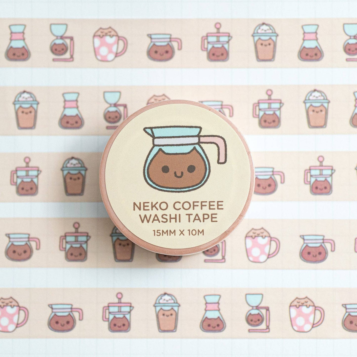 Coffee Cats Washi Tape | Robot Dance Battle (CA)