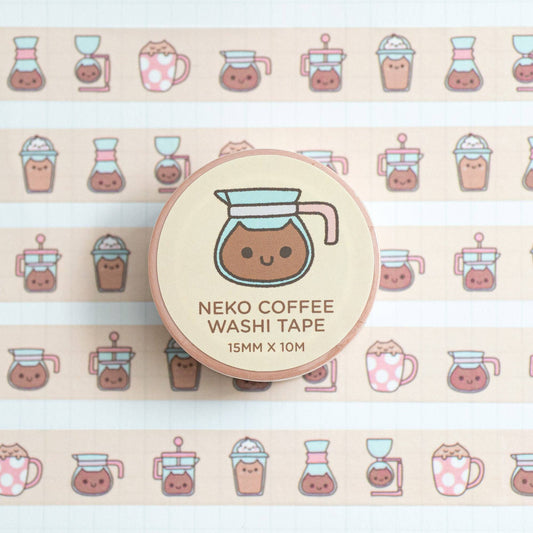 Coffee Cats Washi Tape | Robot Dance Battle (CA)