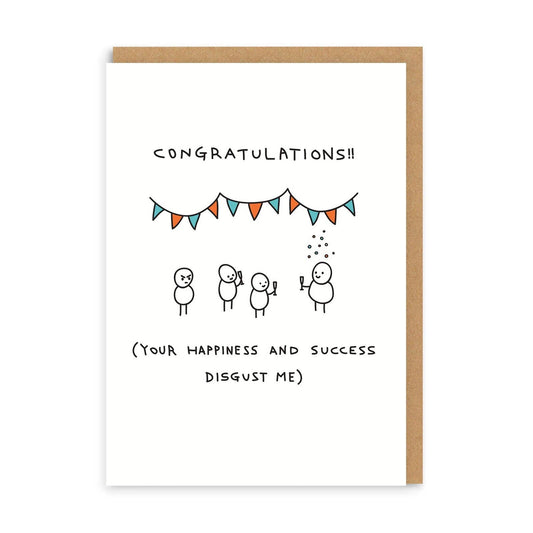 Your Sucess Disgusts Me Card | Paul Gandhi (UK)