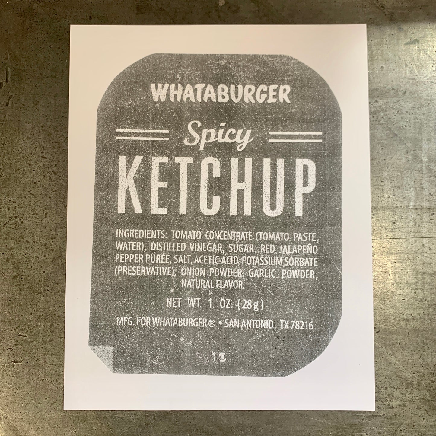 Spicy Ketchup Risograph Print | Fantasy Boy Taro (TX)