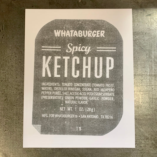 Spicy Ketchup Risograph Print | Fantasy Boy Taro (TX)