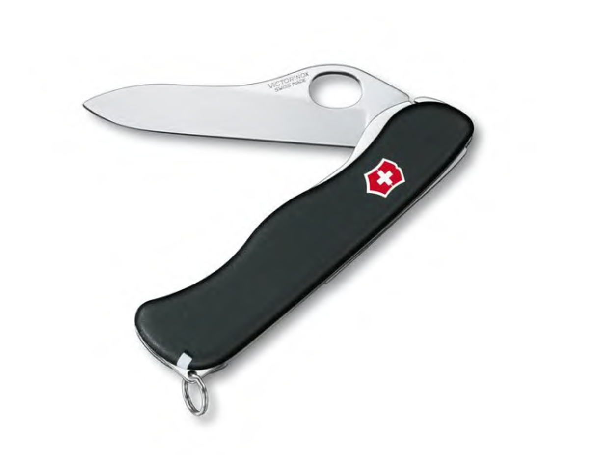 Black One Handed Sentinel Knife | Victorinox (Switzerland)