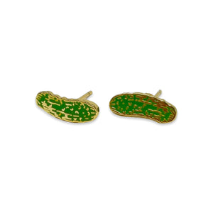 Pickle Enamel Earrings | Jenny Lemons (CA)