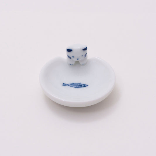 Ceramic Cat & Fish Soy Dish