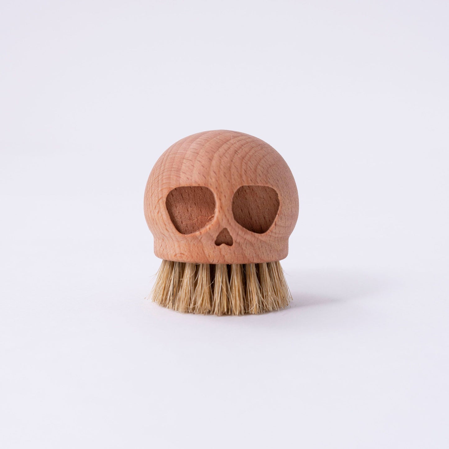Wooden Skull Brush