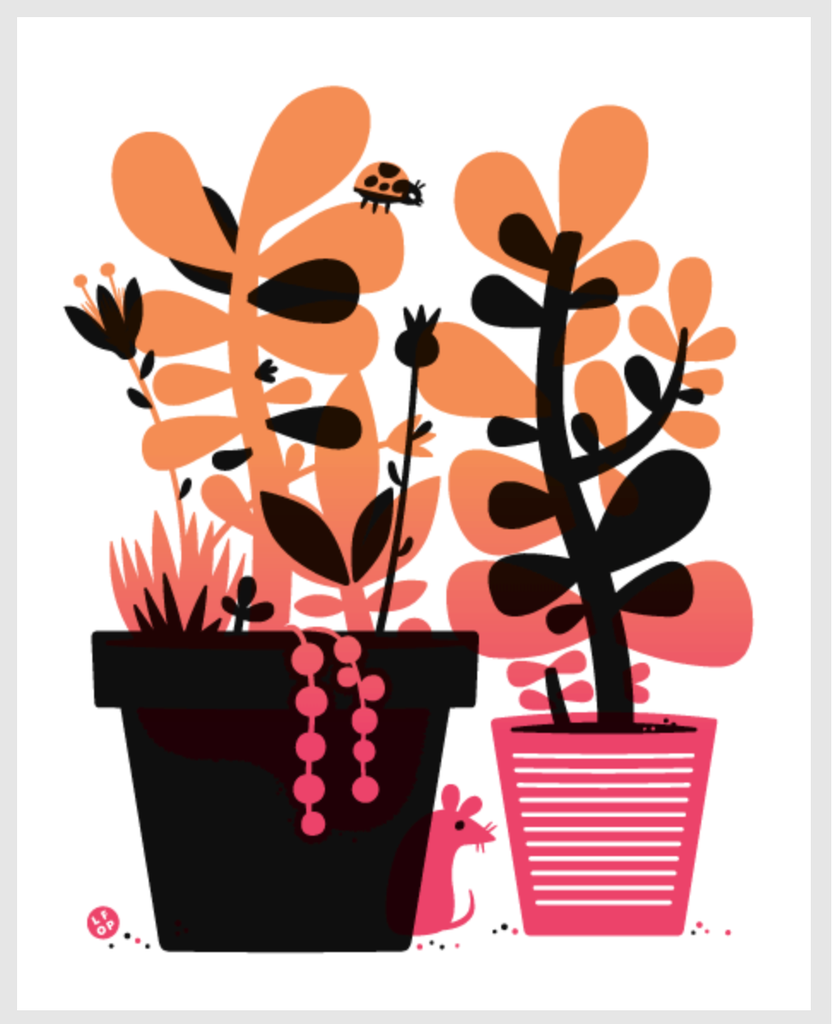 Sunset Succulents | The Little Friends of Printmaking (CA)