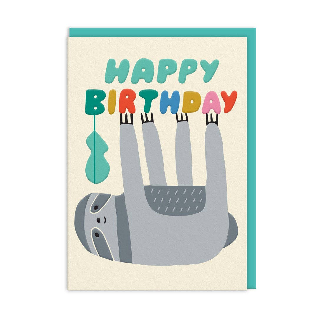 Sloth Happy Birthday Card | Suzy Ultman (UK)