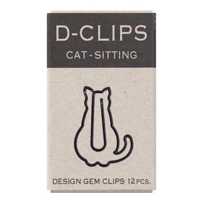 D-Clips Mini Box| Sitting Cat  | Midori (Japan)