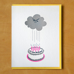 Rain Cloud Birthday Card | McBitterson's (IL)