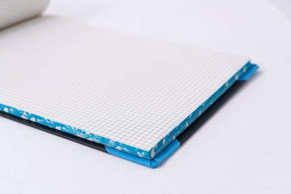 Emilio Braga Hardbound Leather Notebooks with Grid Pages