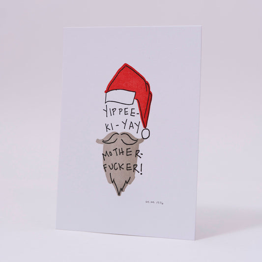 Die Hard Holiday Letterpress Mini Print | We Are 1976 (TX)