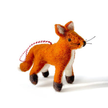 Load image into Gallery viewer, Fox Wool Felt Ornament
