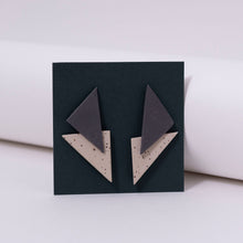 Load image into Gallery viewer, Ceramic &amp; Triangle Earrings

