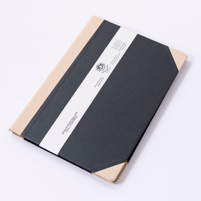 Emilio Braga Hardbound Leather Notebooks with Grid Pages