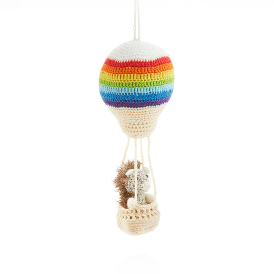 Aeronaut Hedgehog Crochet Critter  Ornament