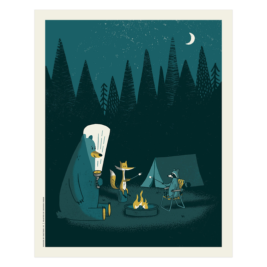 Camping Out Art Print | Factory 43 (WA)