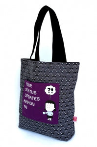 Status Update Tote | Angry Little Girls