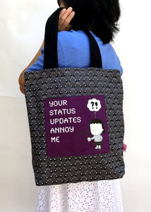 Status Update Tote | Angry Little Girls