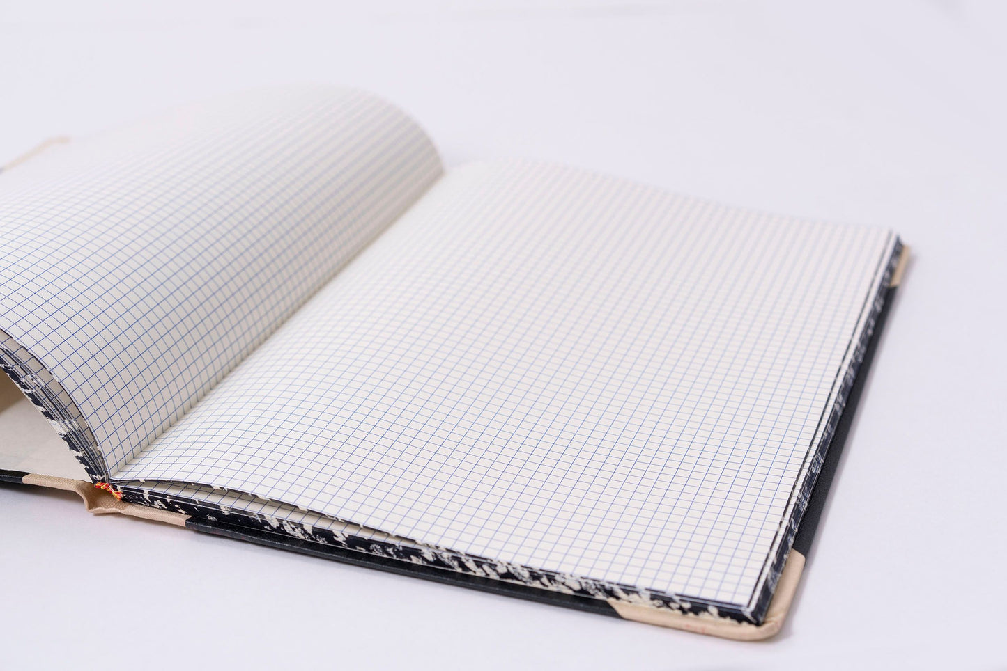 Emilio Braga Hardbound Leather Notebooks with Grid Pages