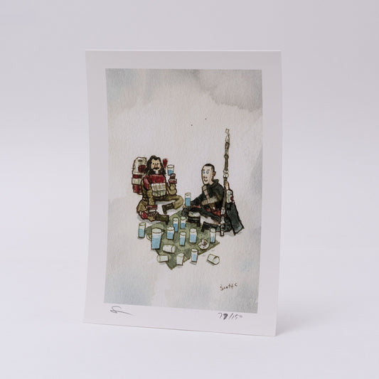 Friends Forever and a Blanket by Scott Campbell (Cal) | 5x7