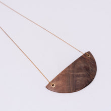 Load image into Gallery viewer, Handmade Half Moon Wooden Necklace
